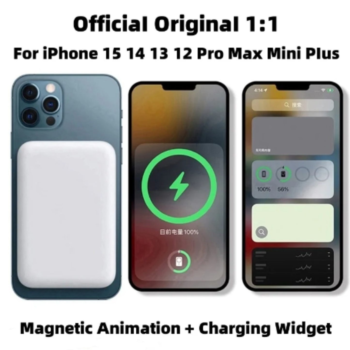Power bank inalámbrica imán 5000mah