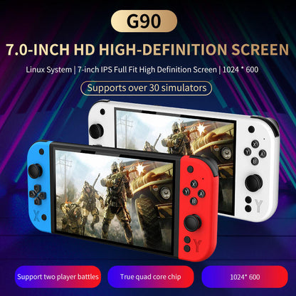 Consola Portátil G90 de 7 Pulgadas con 64GB y 10000+ Juegos Integrados