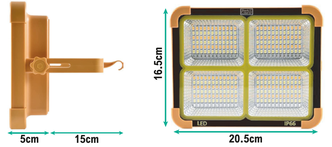 Foco LED solar
