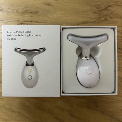 Masajeador antiarrugas facial con 3 luces