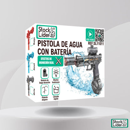 Pistola de agua con batería