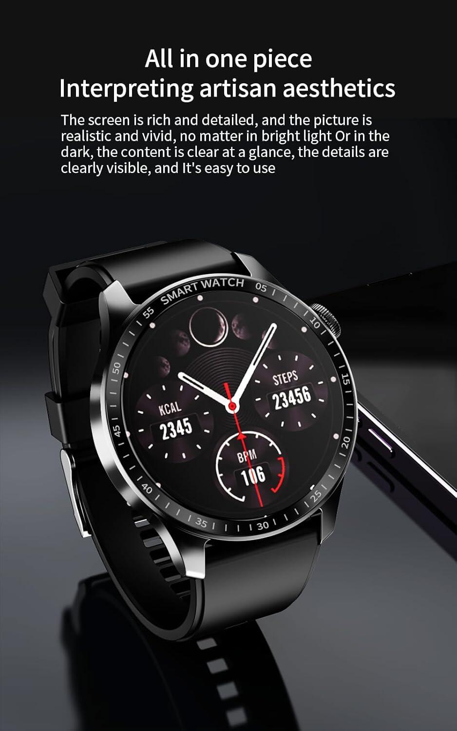 smartwatch para Hombre con Llamada Bluetooth Monitor de sueño