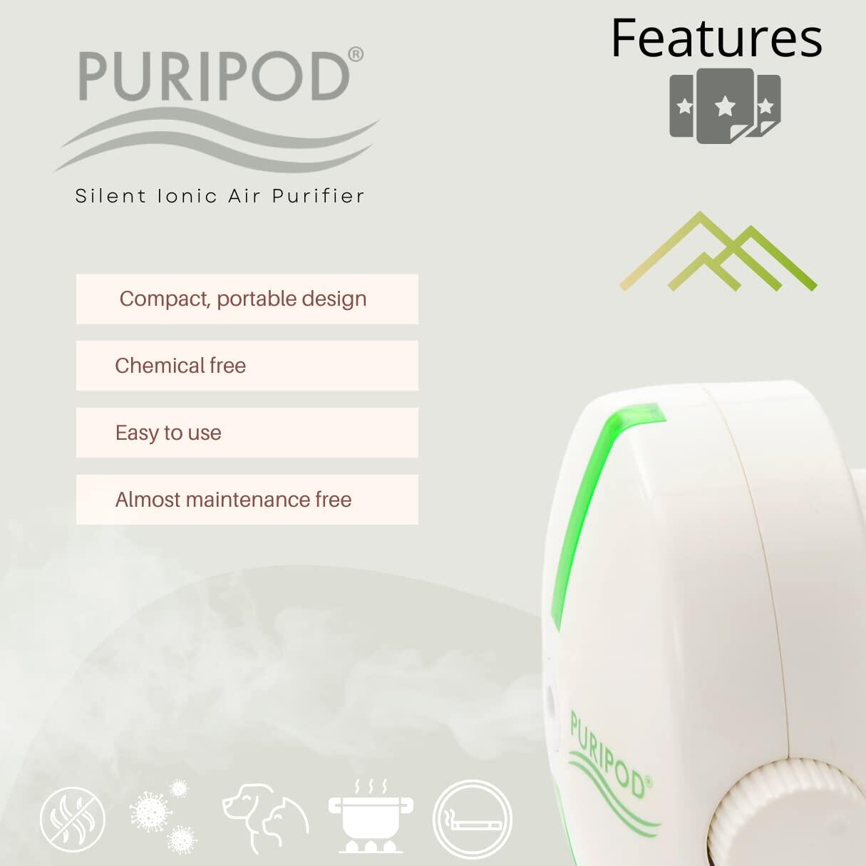 Purificador de aire portátil y ligero