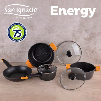 Set de Batería de Cocina 7 Piezas San Ignacio Energy Aluminio forjado